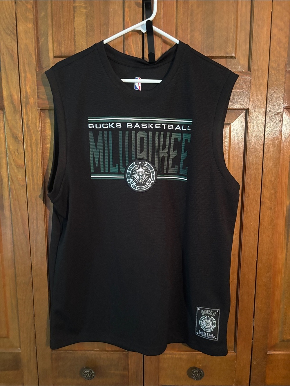 NBA Black Sleeveless Antetokoumop #34 Basketball Jersey